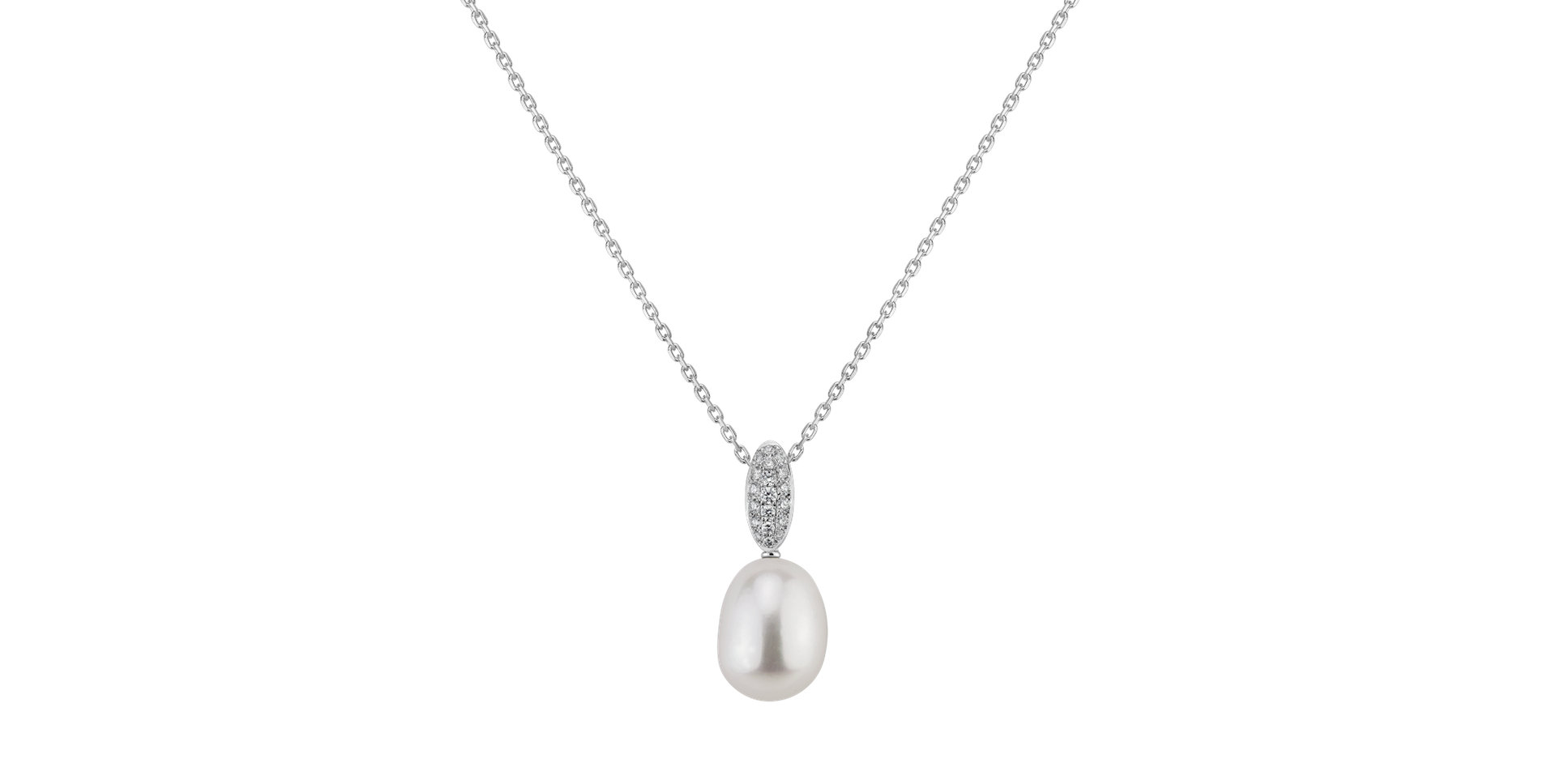 Diamond pendant with Pearl Neptunian Glory