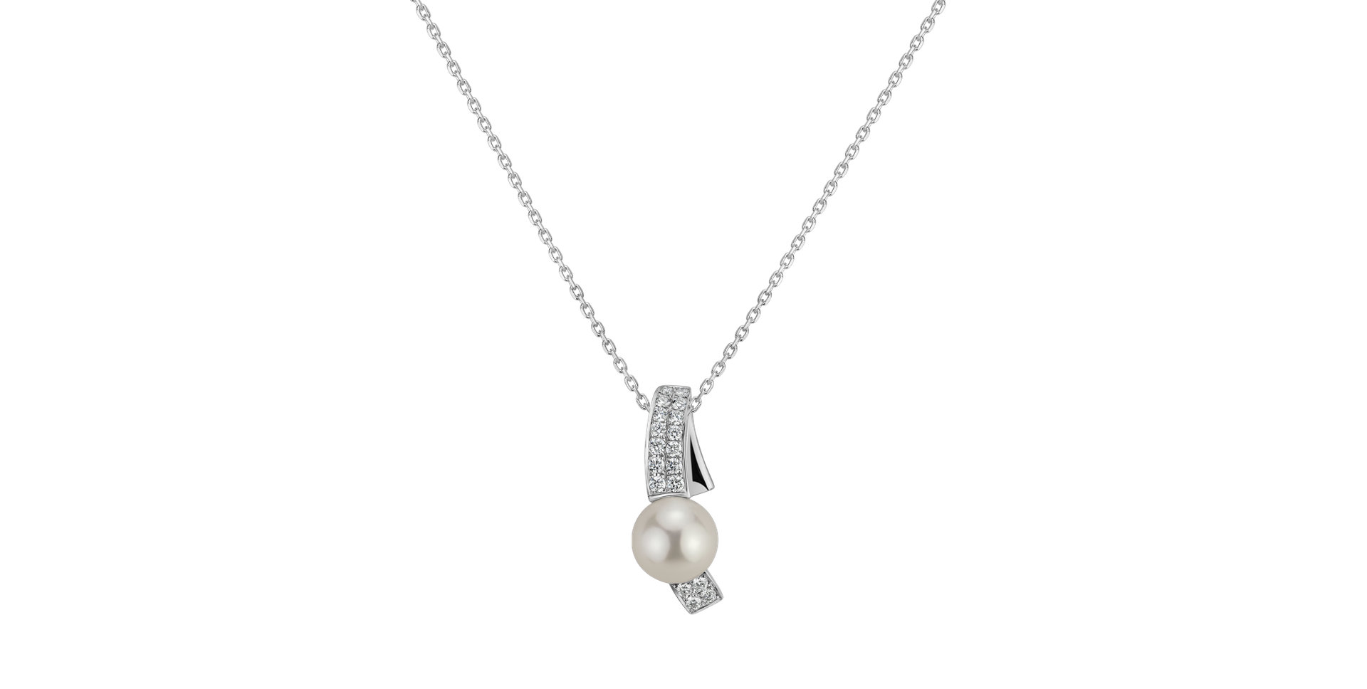 Diamond pendant with Pearl Secret Affair
