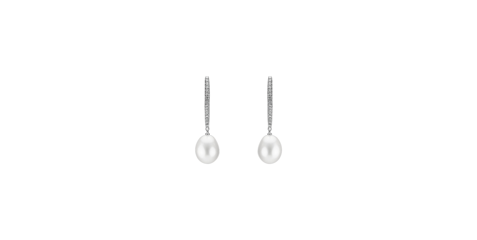 Diamond earrings with Pearl Andorra