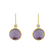 Diamond earrings with Amethyst Purple Divination5