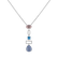 Diamond pendant with gemstones Abstract Performance4