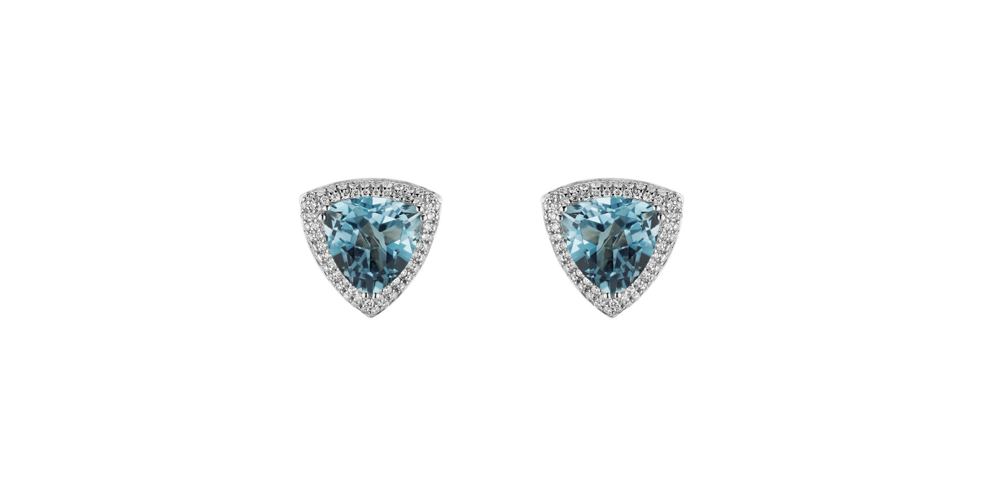 Diamond earrings with Topaz Circe