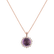 Diamond pendant with Amethyst Darius3