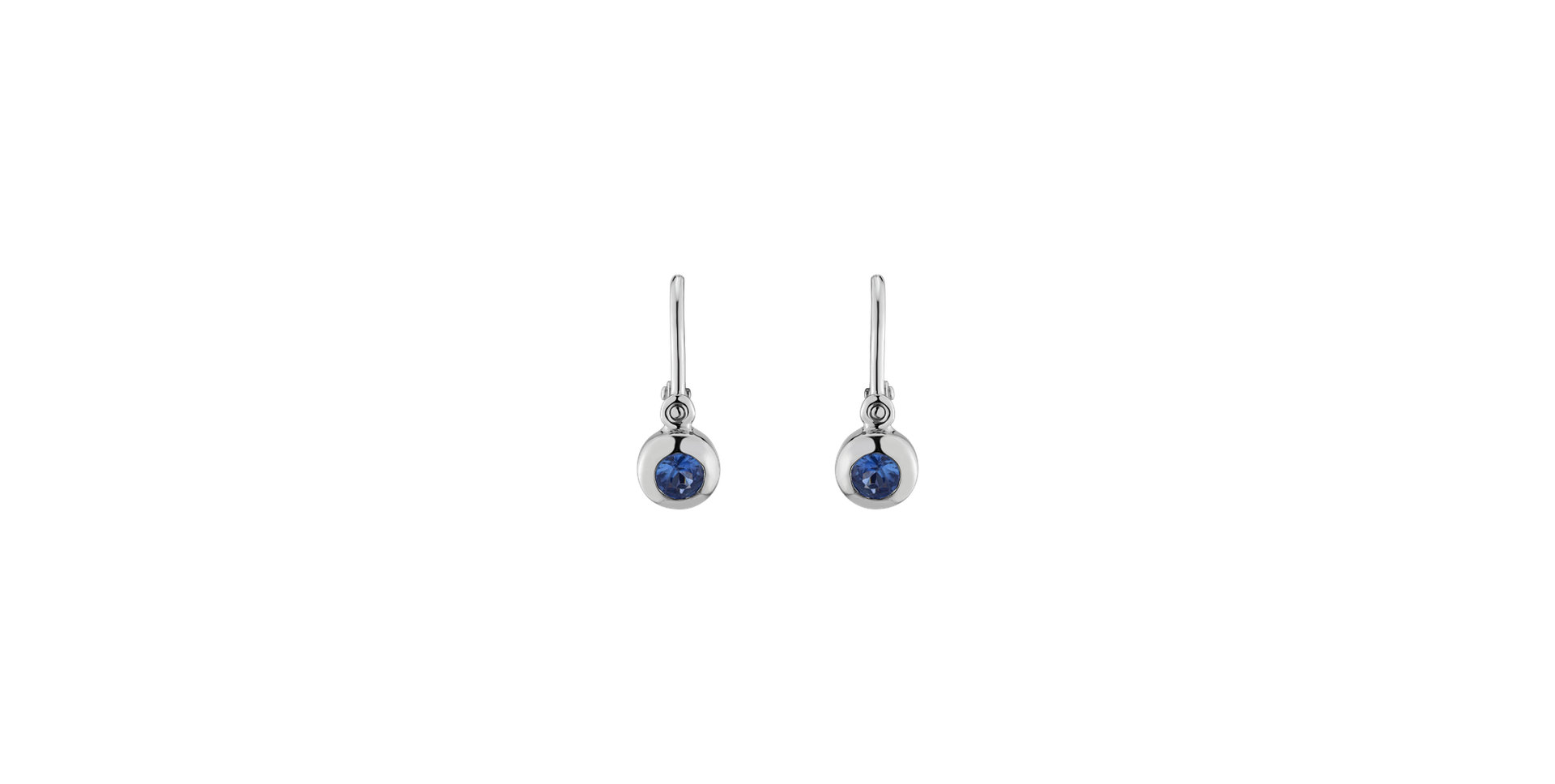 Children's earrings with Sapphire Little Treasure