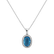 Diamond pendant with Topaz Lonelilly3