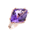 Diamond rings with Amethyst Aude4