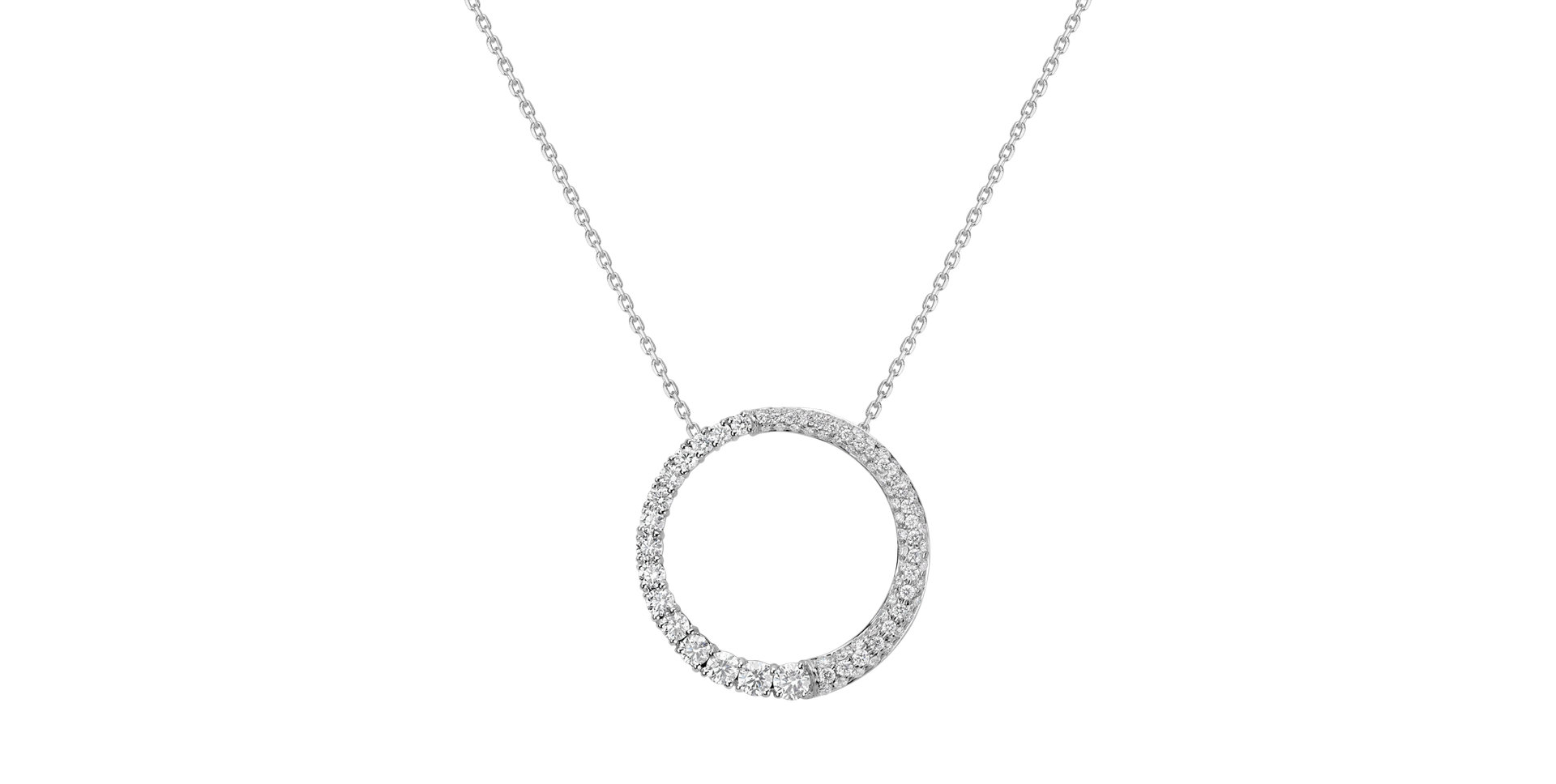Diamond pendant Geometric Silhouette
