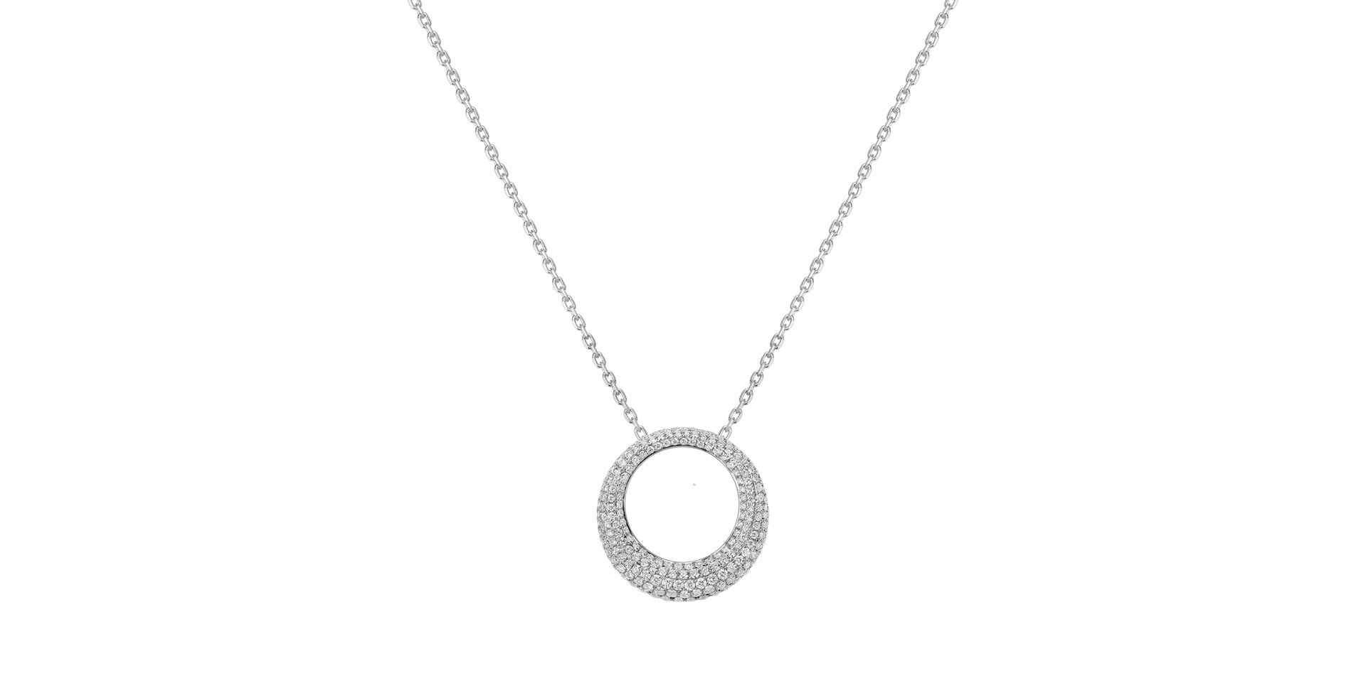 Diamond pendant Geometric Loop