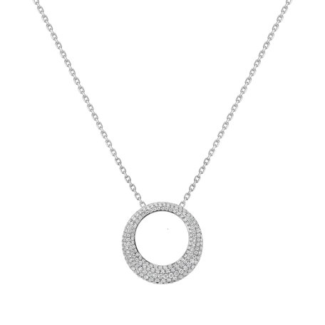 Diamond pendant Geometric Loop