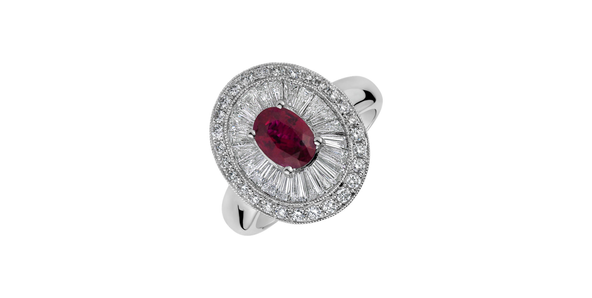 Diamond ring with Ruby Mondatta