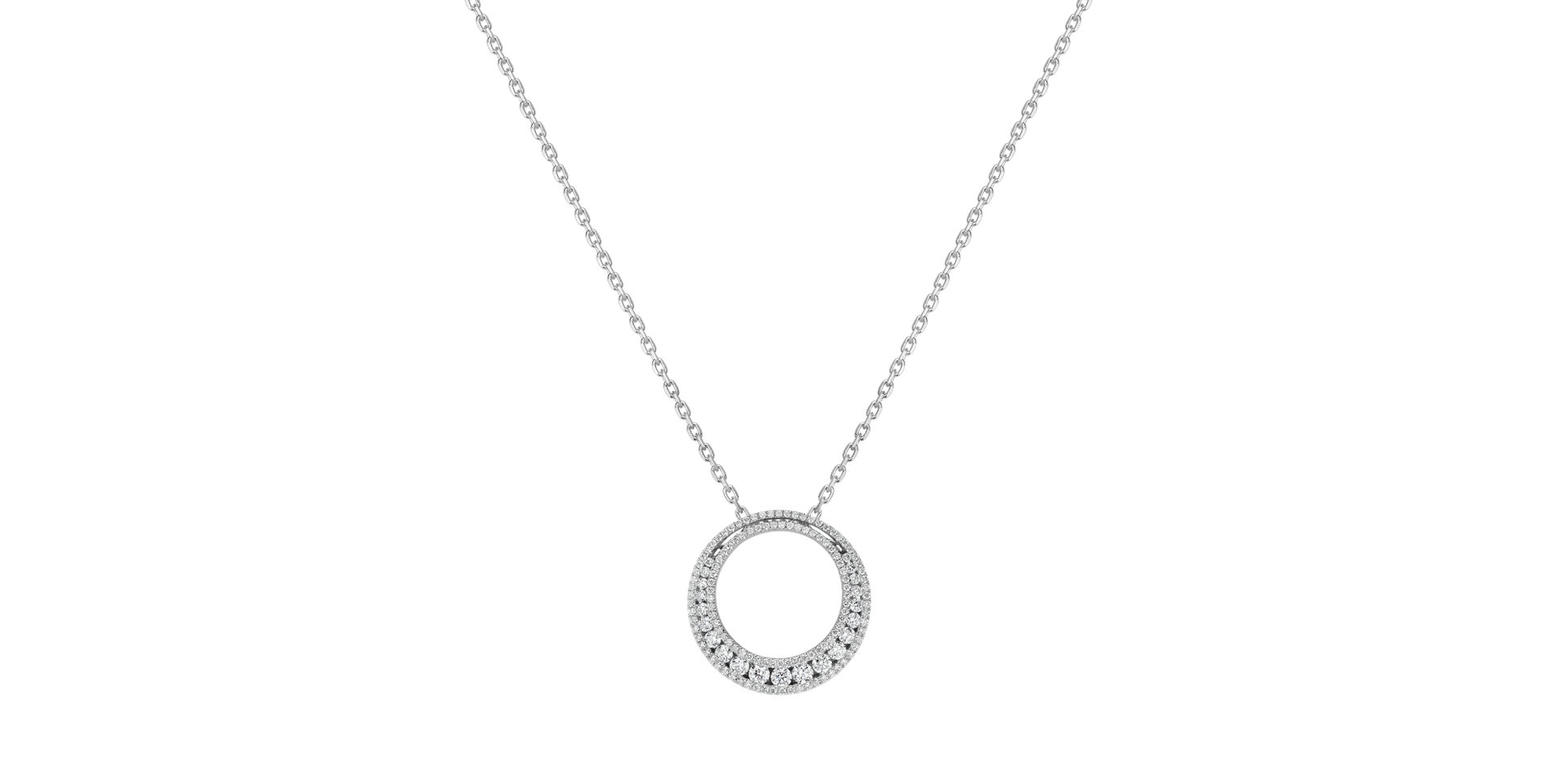 Diamond pendant Lovely Circle