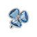 Diamond ring with Topaz Vendela Flower4