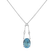 Diamond pendant with Topaz Koridon4