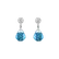 Diamond earrings with Topaz Gianpaola5