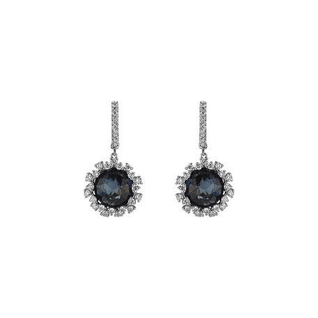 Diamond earrings with Topaz Vera