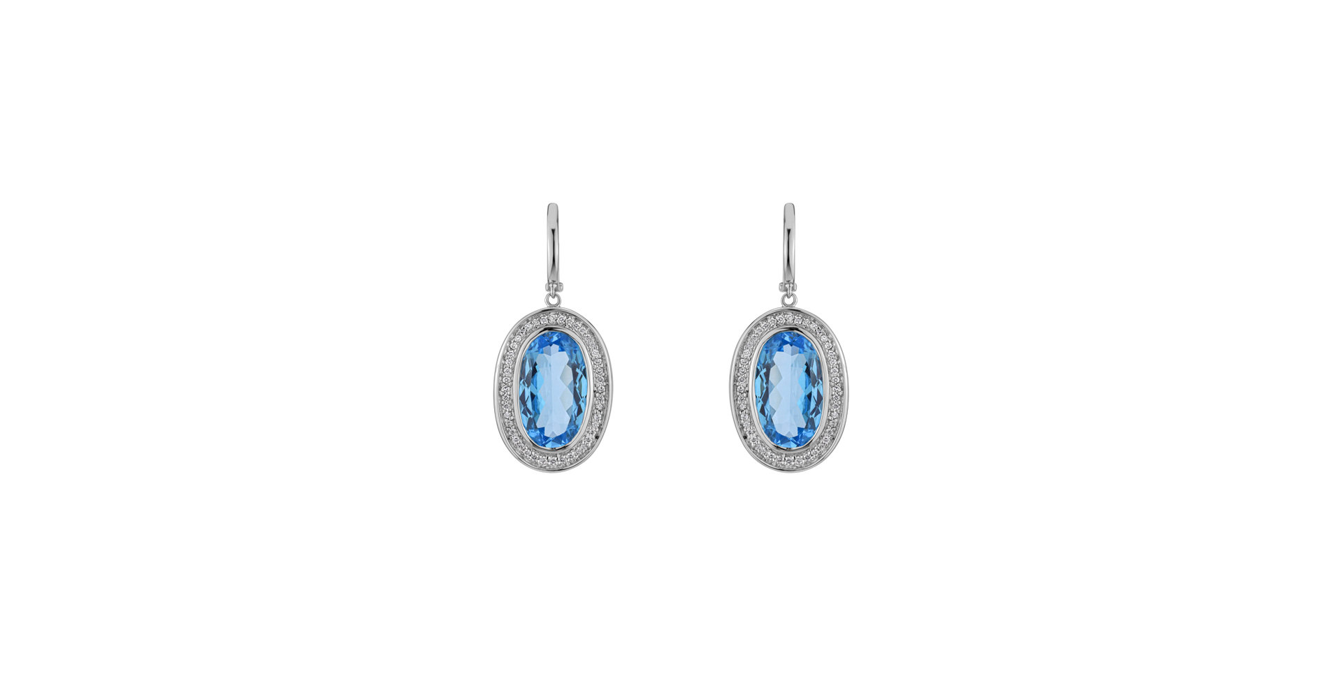 Diamond earrings with Topaz Melissa