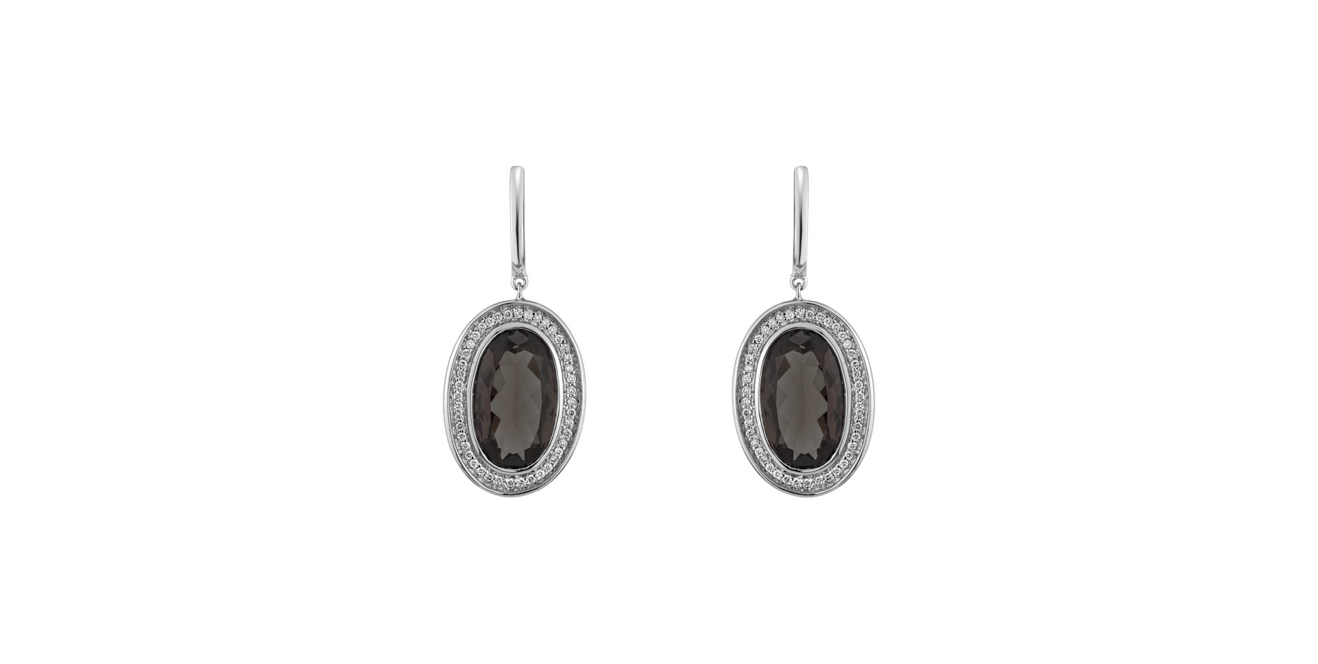 Diamond earrings with Quartz Melissa