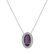 Diamond pendant with Amethyst Vanza3