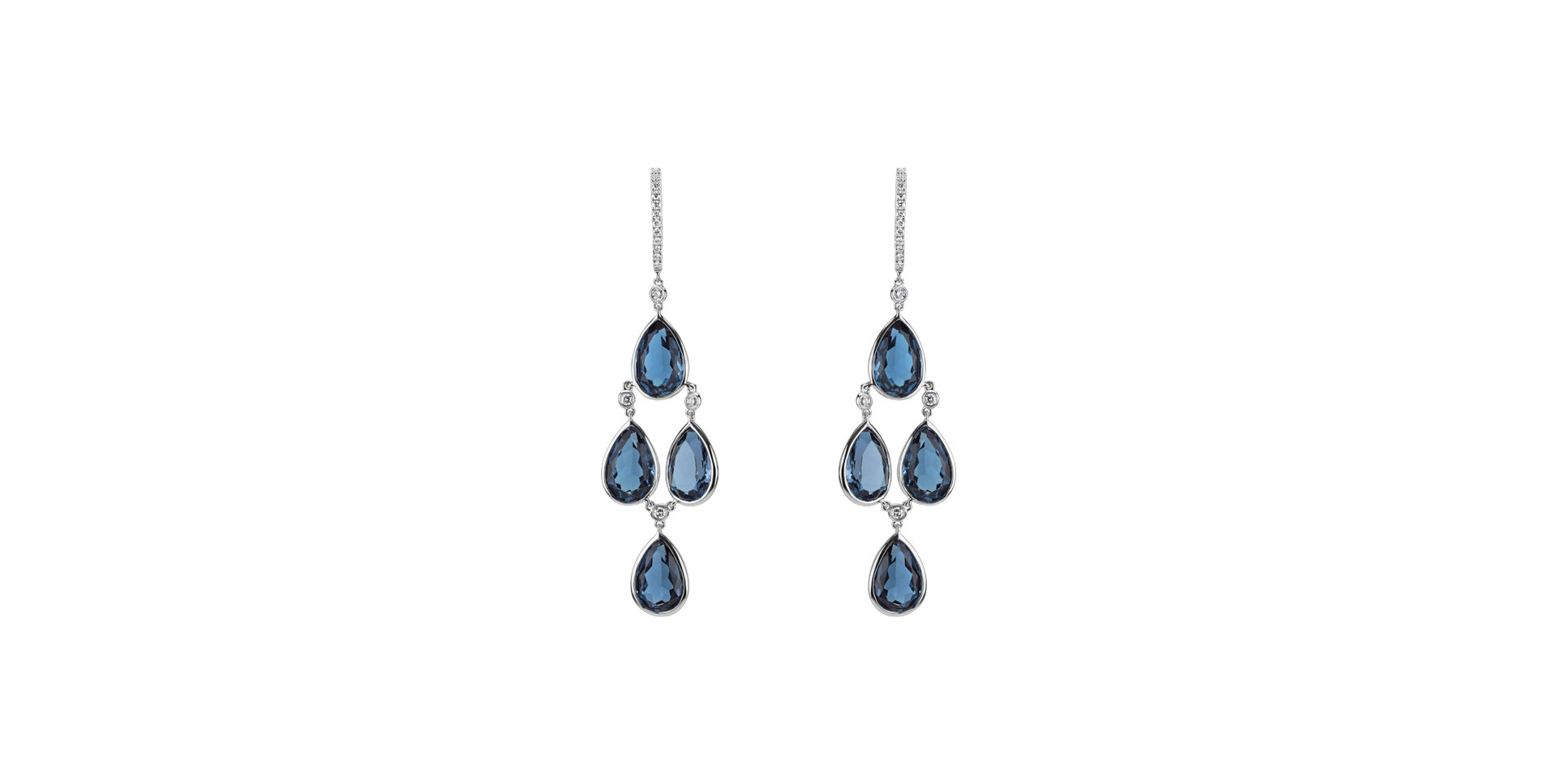 Diamond earrings and Topaz Dita