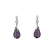 Diamond earrings with Amethyst Nena5