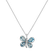 Diamond pendant with Topaz Timeless Papillon4