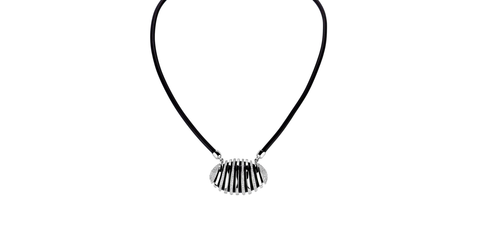 Diamond necklace with Onyx Sinful Harmony