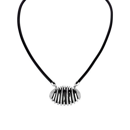 Diamond necklace with Onyx Sinful Harmony