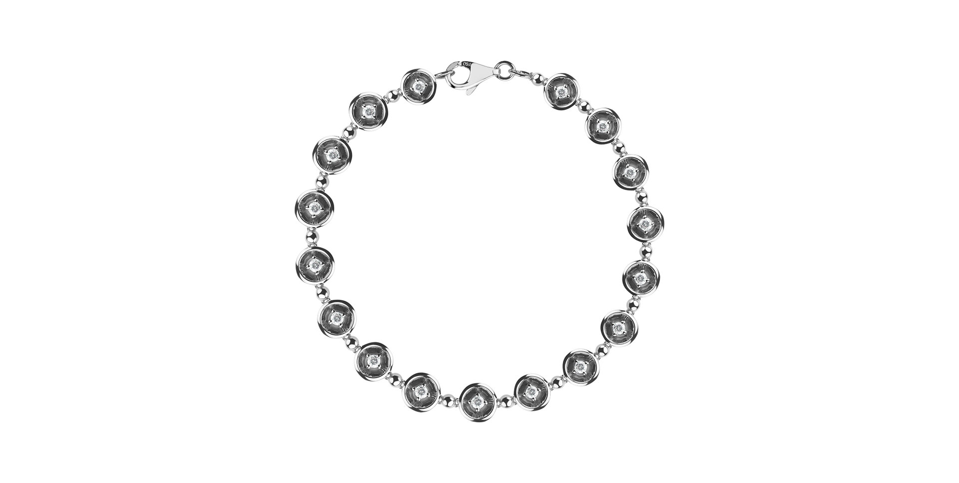 Bracelet with diamonds Fancy Circles