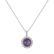 Diamond necklace with Amethyst Gaven3