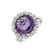 Diamond rings with Amethyst Pavia4