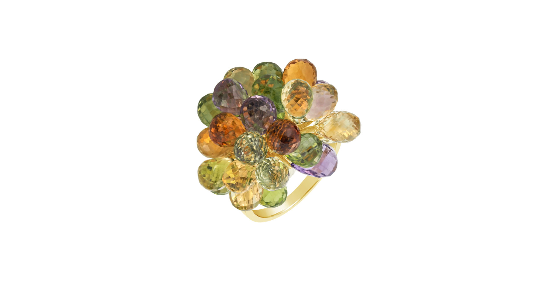 Ring with gemstones Fantastic Grapes