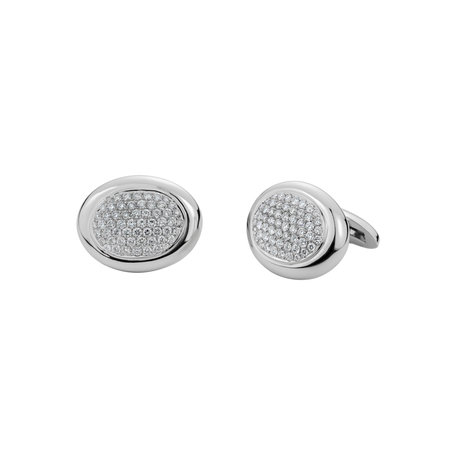 Diamond Cufflinks Stylish Stems