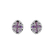 Diamond earrings with Amethyst Hamilton5
