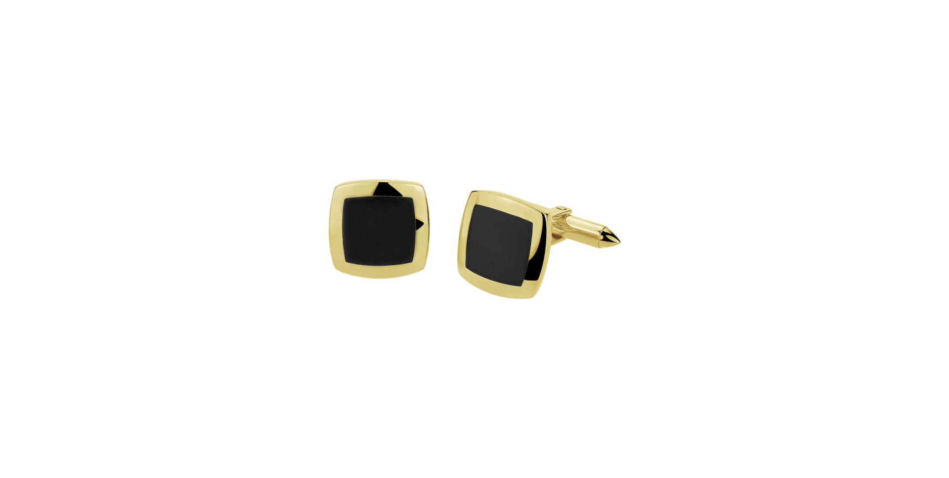 Cufflinks with Onyx Gloomy Sky