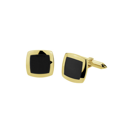 Cufflinks with Onyx Gloomy Sky