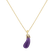 Diamond pendant with Amethyst Agnus3