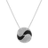 Pendant with black and white diamonds Orient Labyrinth3