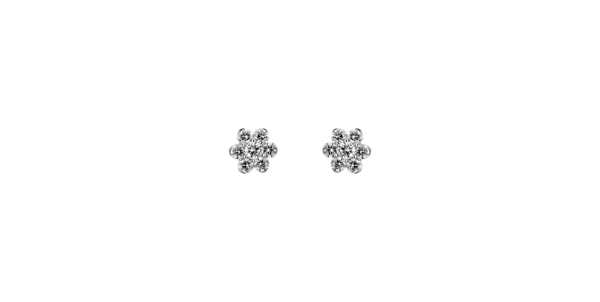 Diamond earrings Little Flower