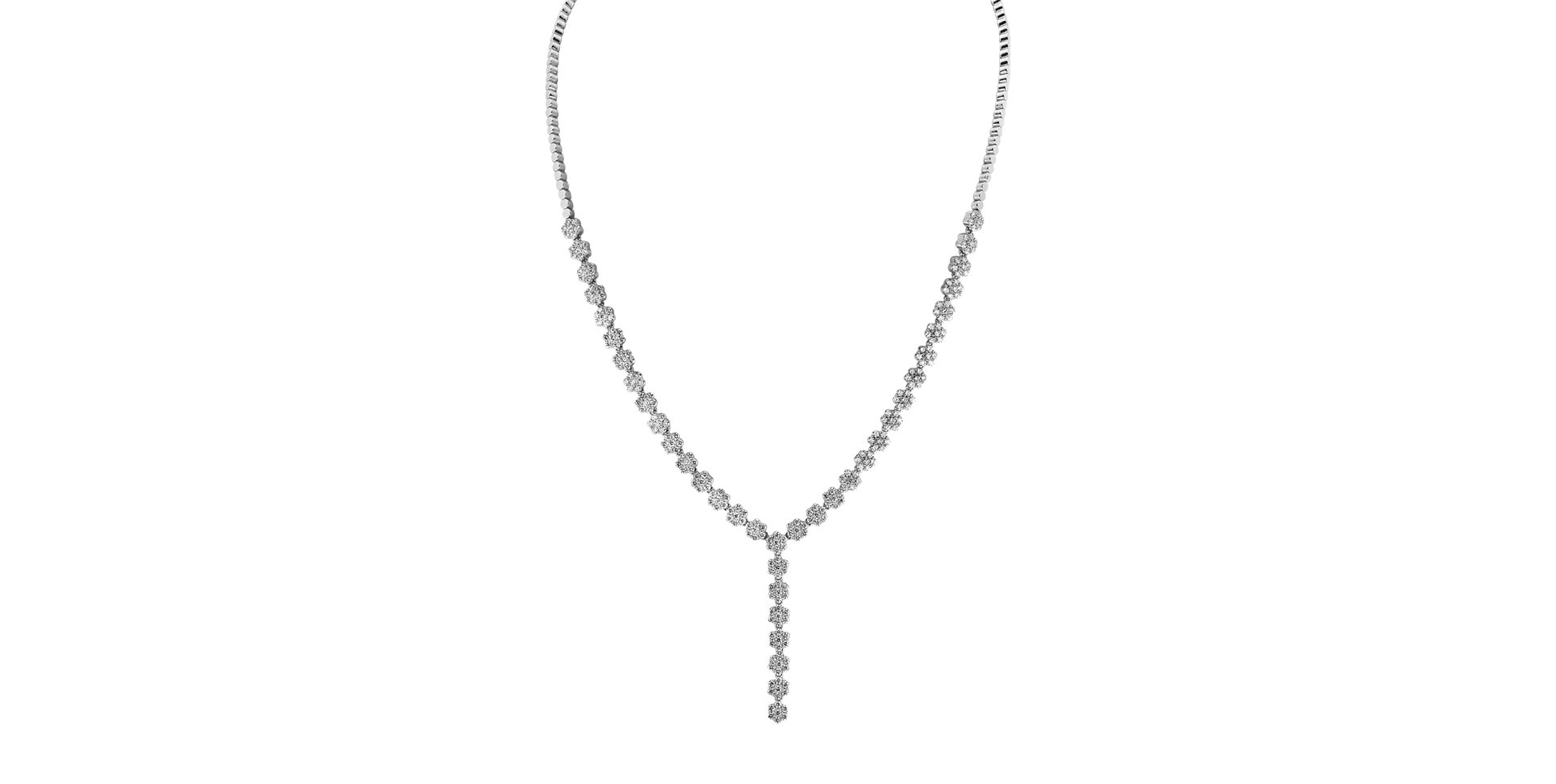 Diamond necklace Falling Meadow Raindrops