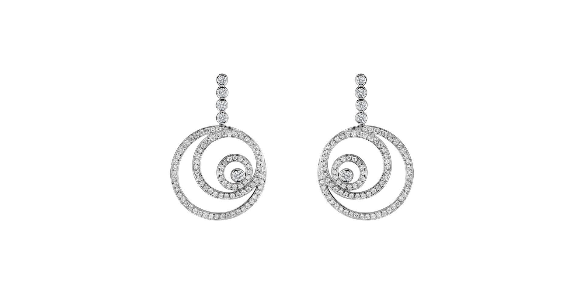 Diamond earrings Noble Spiral