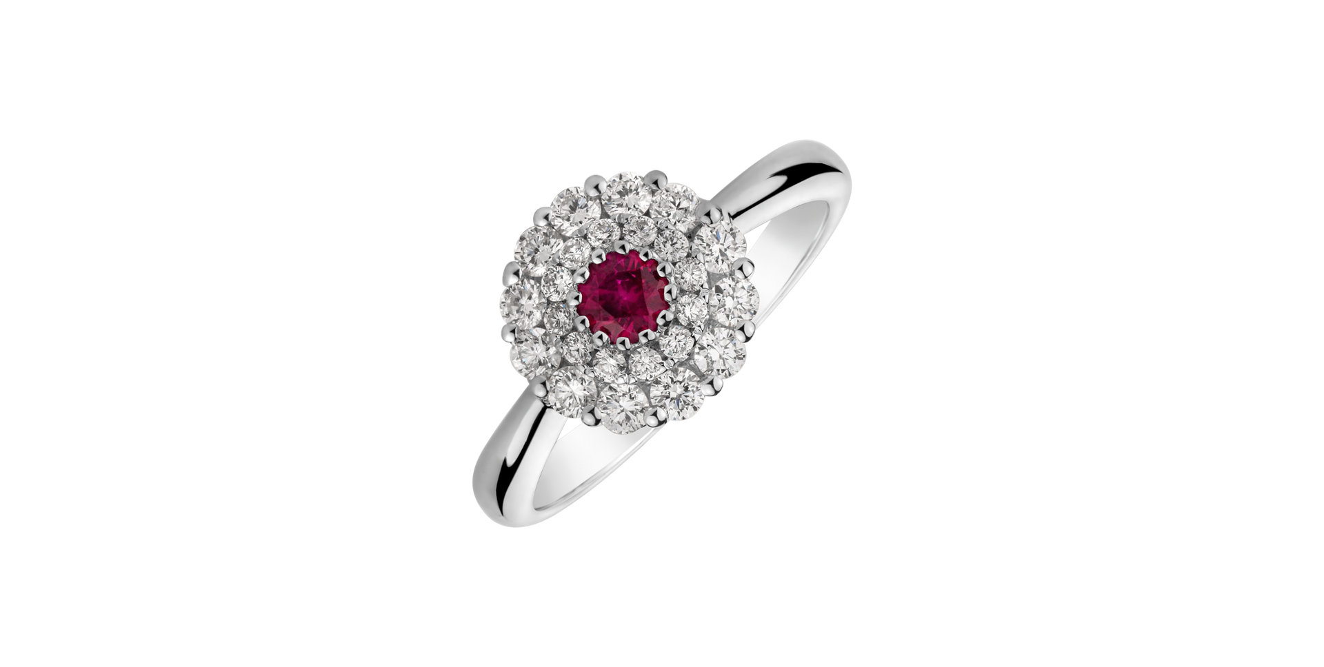 Diamond ring with Ruby Increase of Luxury