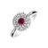 Diamond ring with Ruby Increase of Luxury3