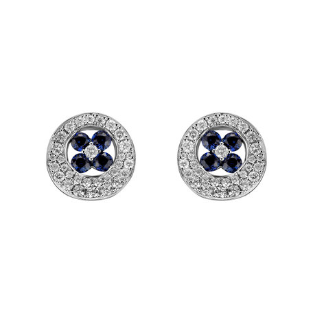 Diamond earrings and Sapphire Genesis