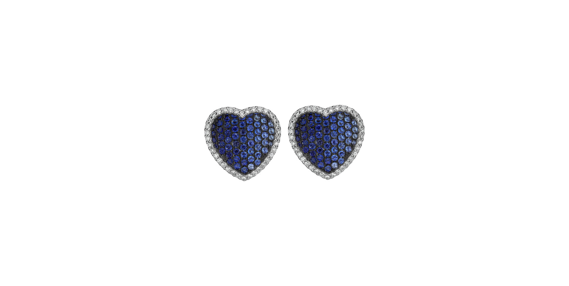 Diamond earrings and Sapphire Romantic Passion