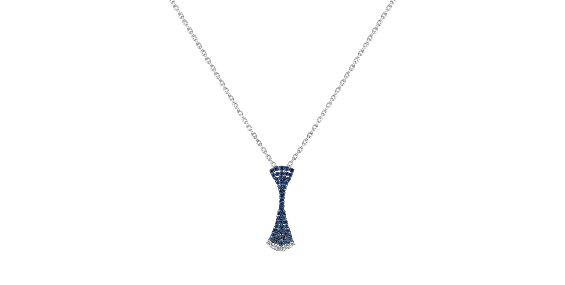 Diamond pendant with Sapphire Lori