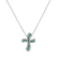 Diamond pendant with Emerald The Happy Crossroad3