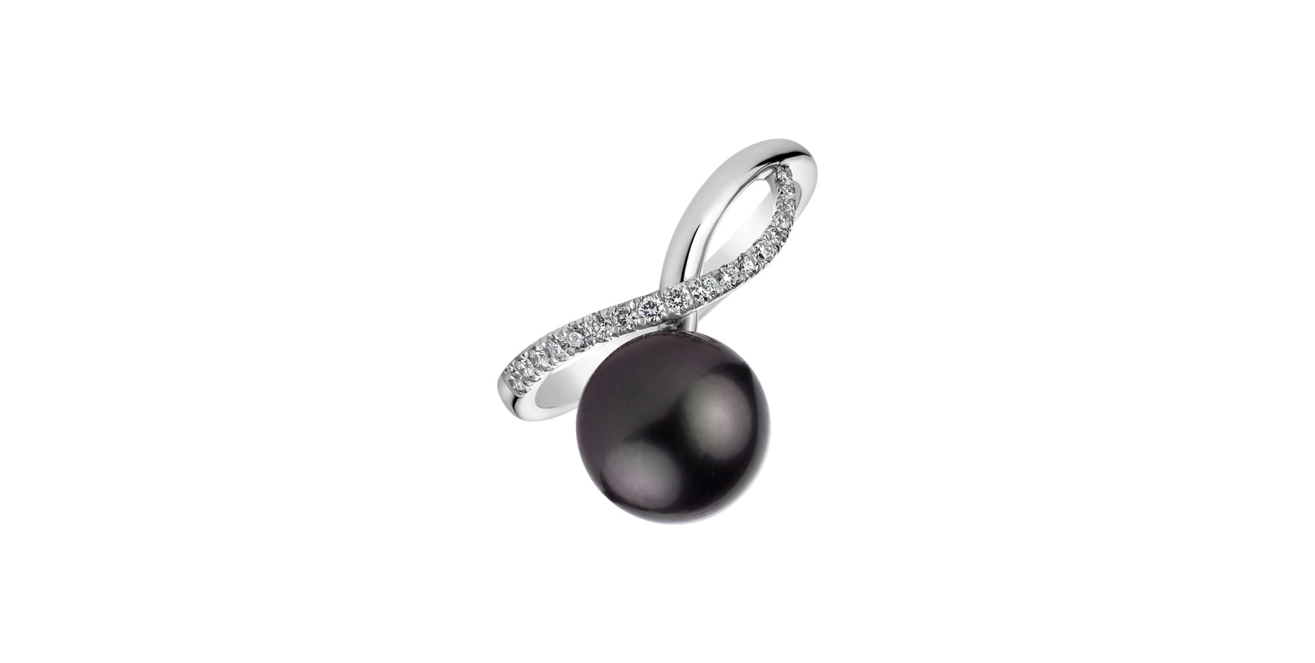 Diamond ring with Pearl Dreamy Coast