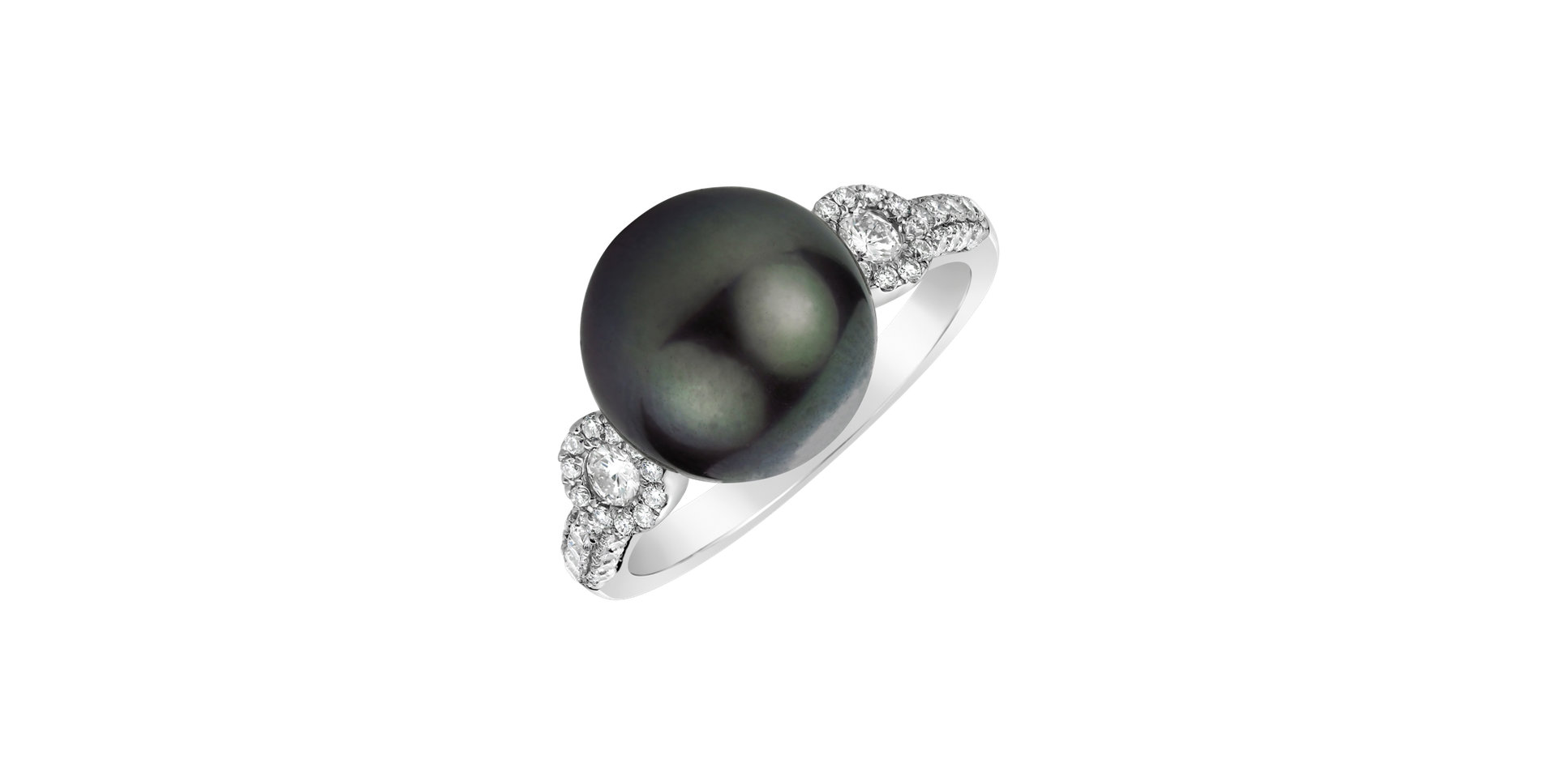 Diamond ring with Pearl Trina