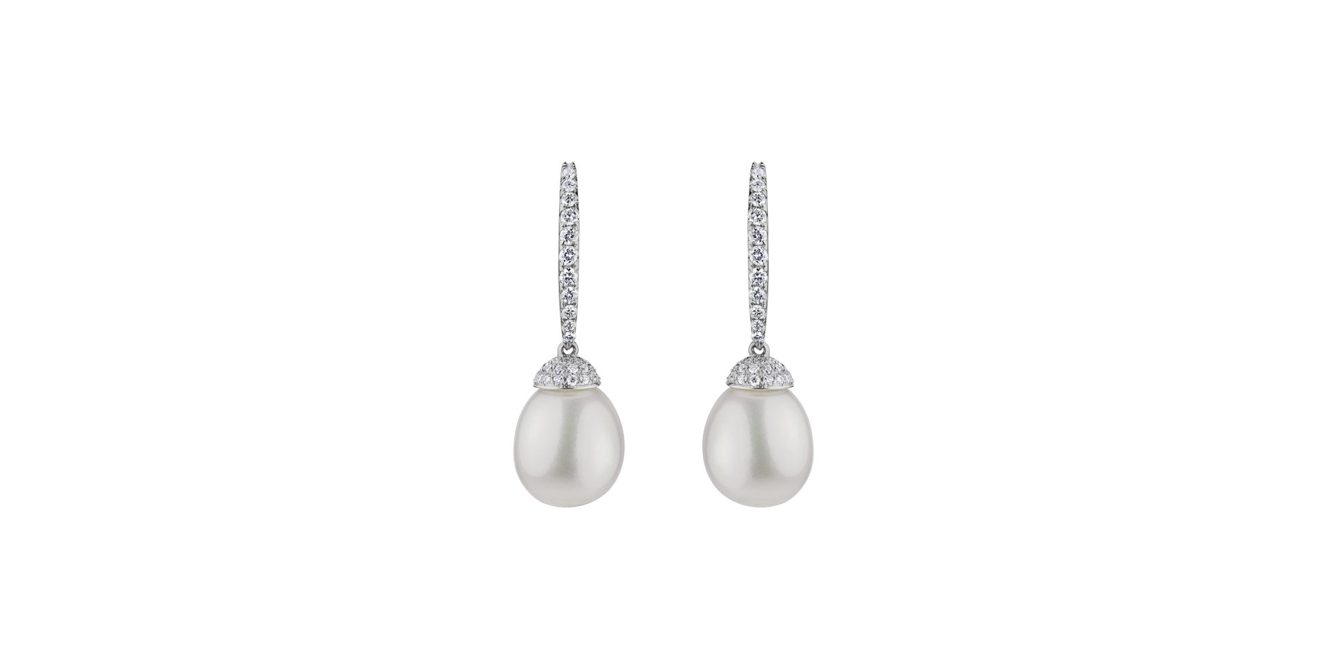 Diamond earrings with Pearl Underwater Marisol