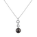 Diamond necklace with Pearl Lake of Eternity3